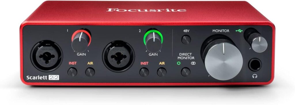 Focusrite SCARLETT 2I2 Interface de Áudio-1