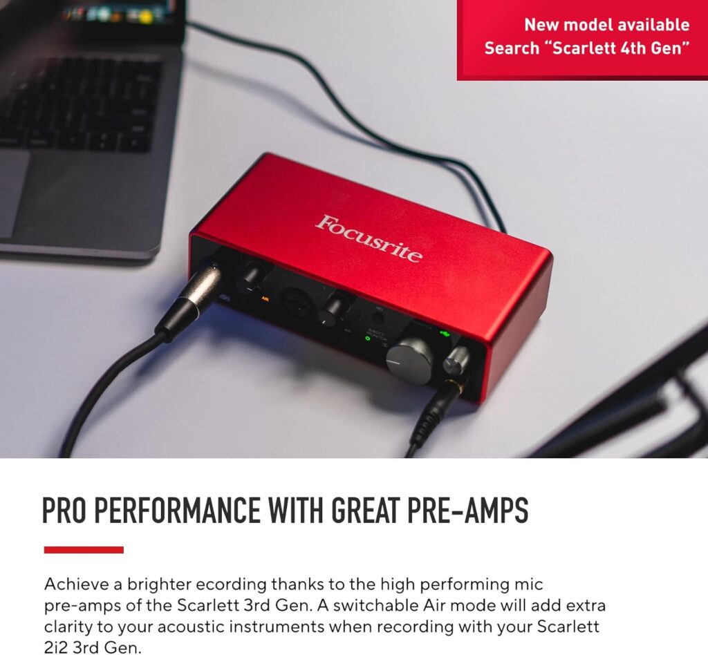 Focusrite SCARLETT 2I2 Interface de Áudio-3